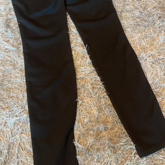 White House Black Market Black Front Pleather Pull On Leggings / Pants Size 2 - Picture 7 of 8
